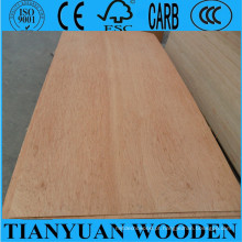 4 * 8ft Red Color Bintangor Contraplacado Comercial Poplar Core